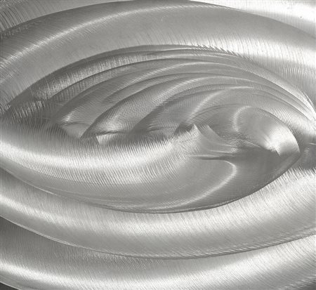 GETULIO ALVIANI 1939 A 131, 1961 Alluminio su tavola, cm. 45 x 45 Firmato e...