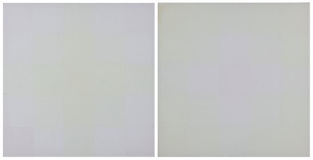 JORRIT TORNQUIST 1938 Opus 443 A + B, 1972 Acrilico liquitex su tela, cm. 40...