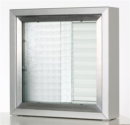 NANDA VIGO 1936 Cronotopo, 1964 Assemblaggio, metallo e vetri smerigliati,...