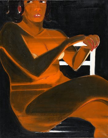 TITINA MASELLI 1924 - 2005 Senza titolo, 1967 Olio su tela, cm. 100 x 80...