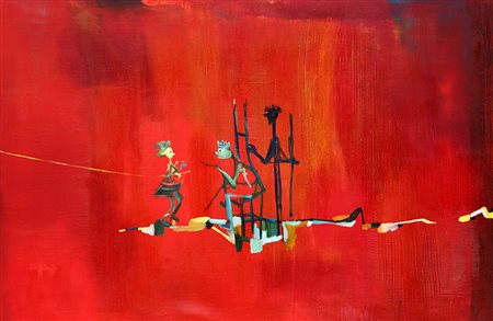 MARCO CINGOLANI 1961 Salomè, 1998 Olio su tela, cm. 100 x 150 Firmato e...