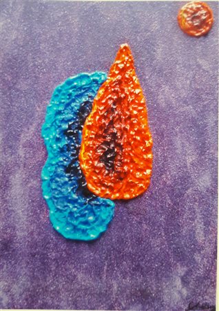 Leonardo Amaro "Viaggi dell'entronauta -2" - 2012 - Olio e polvere di vetro...