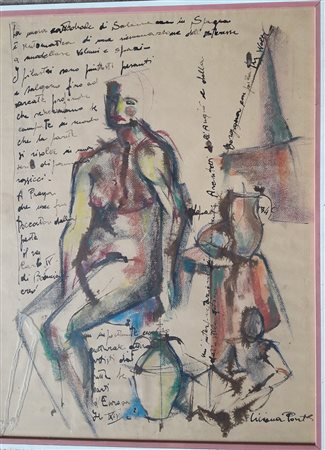 Lotto di artisti vari, n. 3 opere: - Liliana Ponti, tecnica mista su...