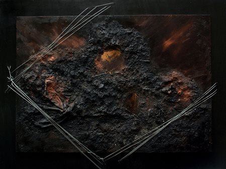 Franco Mauro Mterico "S.T." - 2013 - Tecnica mista su tavola - cm 90x120 -...