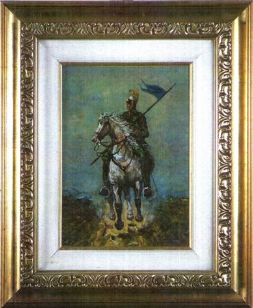 Giovan Francesco Gonzaga "Cavaliere di Savoia"- Olio su tela - cm 35x25 -...