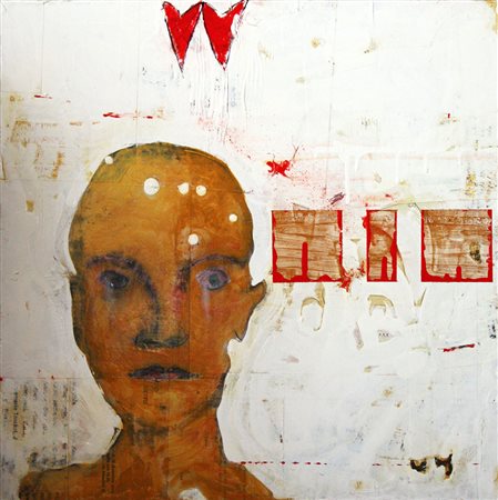 Pier De Felice "It's all around you" - 2005 -Tecnica mista su tavola - cm...