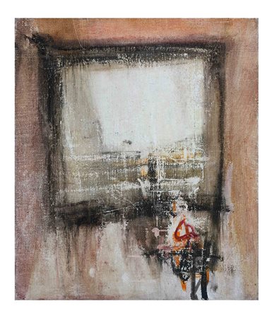 Piero Lerda "Schermi o uomini schermo" - 1962 - Acrilico e cera su cartoncino...