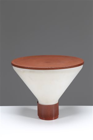 FONTANA ARTE Lampada da tavolo in metallo e vetro satinato, mod. Figura per...