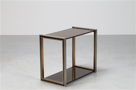 CORDERO TONI Etagere in acciaio ottone e plexiglass, disegnata ed eseguita...