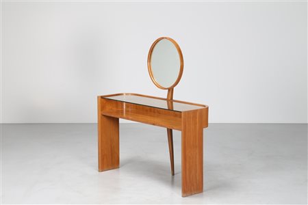 SCREMIN LUIGI (1896 - 1983) Toeletta grissinata in noce nazionale biondo con...