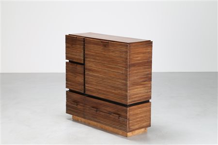 PONTI GIO' (1891 - 1979) Mobile grissinato in noce italiana, progetto per gli...