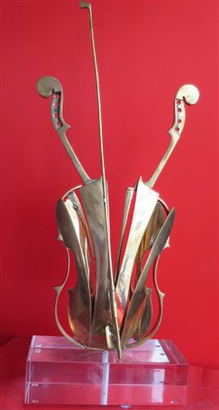 ARMAN (1928-2005) - 'VIOLON A VENISE', 2004 Scultura in bronzo a patina...