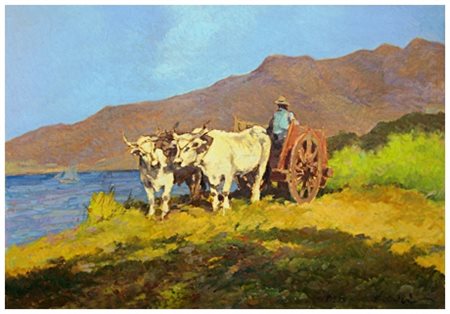CARLO DOMENICI Livorno 1898 – Valdana di Portoferraio 1981 Senza titolo Olio...