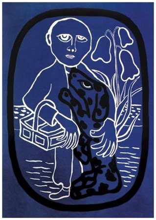 GIUSEPPE VIVIANI Agnano Pisano 1898 – Pisa 1965 Il cane nero 1961 Litografia...