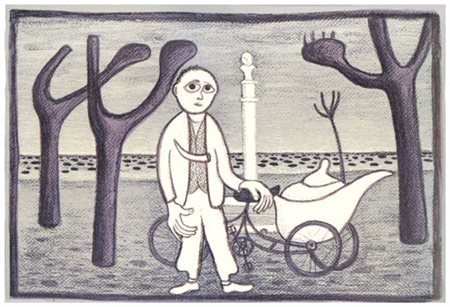 GIUSEPPE VIVIANI Agnano Pisano 1898 – Pisa 1965 Il gelataio 1963 Litografia a...