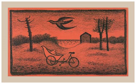 GIUSEPPE VIVIANI Agnano Pisano 1898 – Pisa 1965 Uccello nero 1964 Litografia...