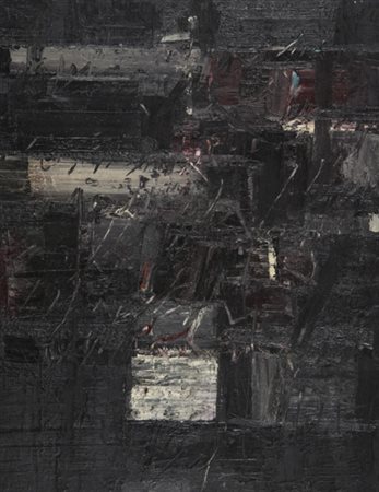 Piero Ruggeri (Torino 1930 2009) Composizione x un paesaggio 1979-80 Olio su...