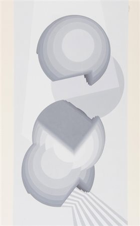 Romano Perusini (Coidroipo (Ud) 1939 ) Senza titolo Acrilico su cartoncino...