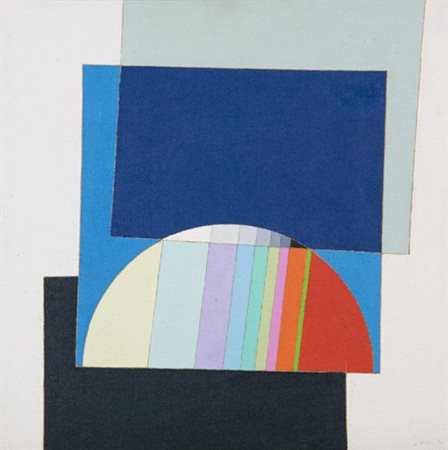 Eugenio Carmi (Genova 1920 Lugano 2016) Perché 1994 Olio su tela, cm. 60x60...