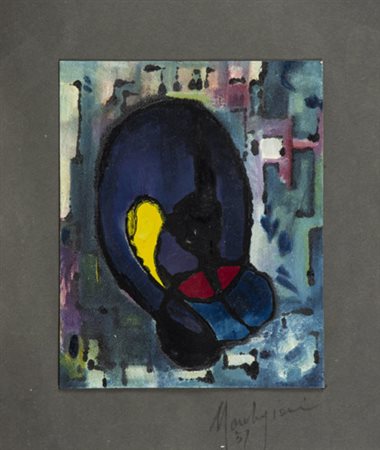 Elio Marchegiani (Siracusa 1929 ) Senza titolo 1957 Tecnica mista su...