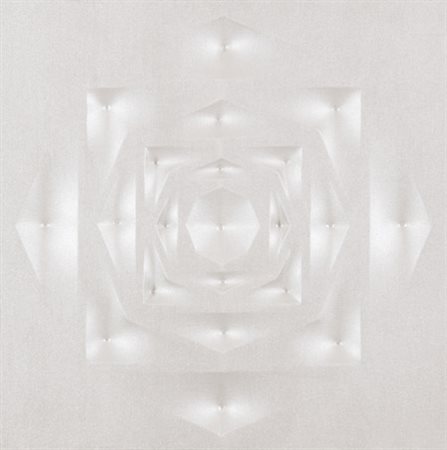 Stefano Brunello ( 1960 ) Progressione - Ottagono nel quadrato 2010 Acrilico...