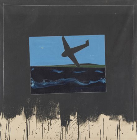 Franco Angeli (Roma 1935 1988) Senza titolo Olio su tela, cm. 100x100....