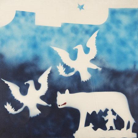 Franco Angeli (Roma 1935 1988) Senza titolo 1975 - 78 Smalto a spruzzo su...