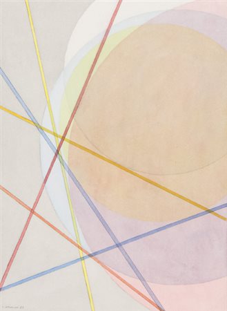 Luigi Veronesi (Milano 1908 1998) Senza titolo 1987 Tecnica mista su carta,...