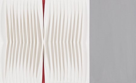 Nando Stevoli (Ferrara 1953 ) Pleating 2015 Plissettatura acrilico e cemento...