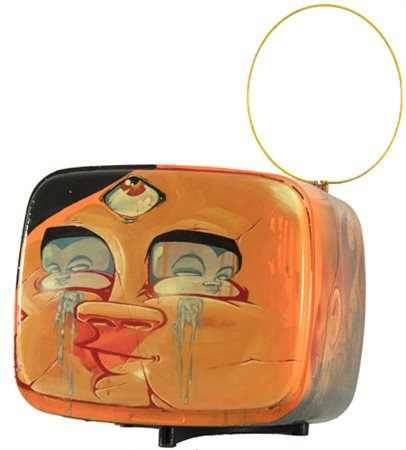 Wany (Andrea Sergio) (Brindisi 1978 ) Blu lacrime gemelle 2009 Tecnica mista...