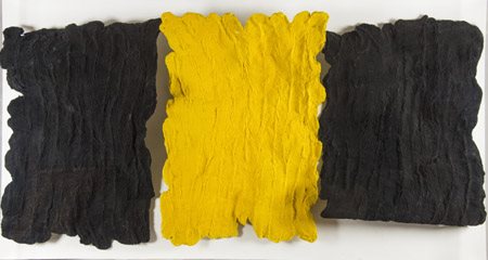 Pino Pinelli (Catania 1938 ) Pittura 1989 Tecnica mista su tre elementi,...