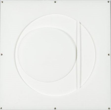 Sara Campesan (Mestre 1924 2016) Mobil quadrato 1969 Legno dipinto e perspex,...