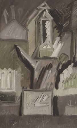 Riccardo Licata (Torino 1929 Venezia 2014) Senza titolo 1961 Olio su tela,...