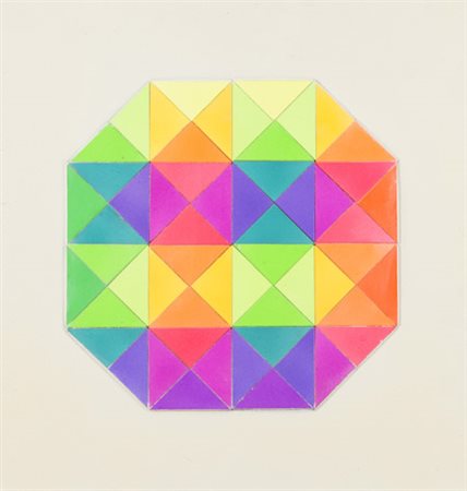 Jorrit Tornquist (Graz (Austria) 1938 ) Optical - Composition 1967 Acrilico...