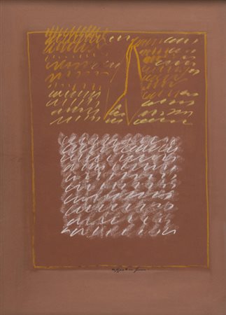 Agostino Ferrari (Milano 1938 ) Senza titolo 1963 Tecnica mista su carta...