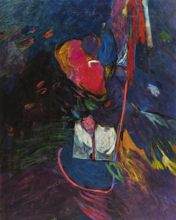 Gianni Dova (Roma 1925 Pisa 1991) Cascate 2 - Le luci dello sera 1972 Olio su...