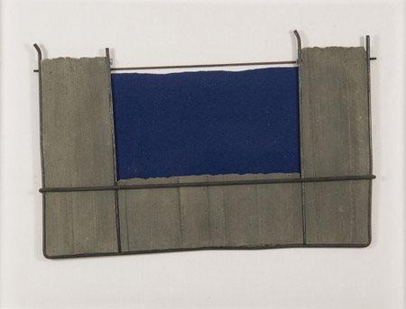 Giuseppe Uncini (Fabriano 1929 2008) Rilievo con blu n° 99b 2000 Cemento e...