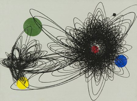 Roberto Crippa (Monza (Mi) 1921 Bresso (Mi) 1972) Spirali 1951 Olio su tela,...