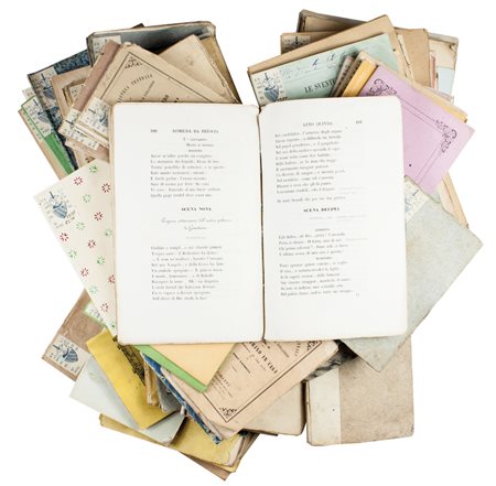 Raccolta di 79 operette e libretti teatrali.1806-1891.Raccolta di 79...