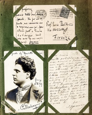 Album con circa 80 cartoline autografe.Inizio '900.L'album contiene cartoline...