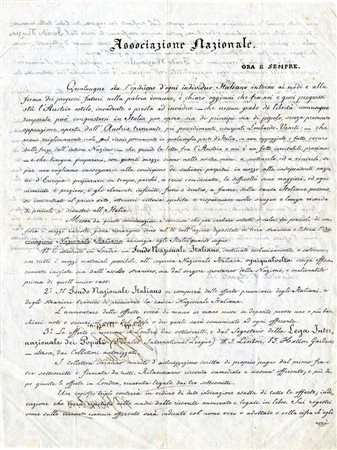 Interessante raccolta di autografi. In album.Datata XIX secolo.Carte...