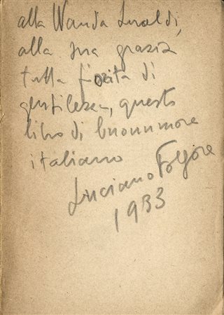 Raccolta di 10 dediche autografe su libri, alcuni in prima edizione.Prima...