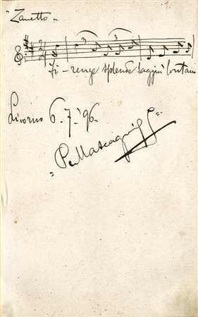 Raccolta di autografi di artisti, musicisti e letterati. In album.Datata XIX...