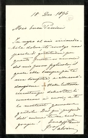 Raccolta di circa 37 tra lettere autografe, cartoline, biglietti da visita...