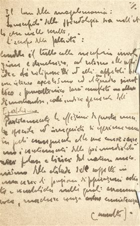 Lucini Gian Pietro, 'Notarelle sulla psicosi d'Annunziana'. Raccolta di...