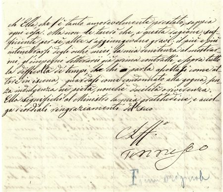 Tommaseo Niccolò, 4 lettere manoscritte (1 autografa, 2 con firma autografa)...