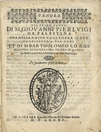 Pierluigi da Palestrina Giovanni, Roy Bartolomeo, Tenore del Primo Choro...