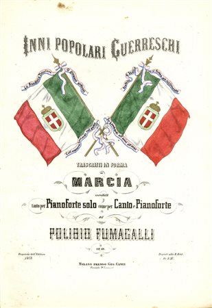 Miscellanea di canti risorgimentali.Non datati, ma [1859-1870 ca.]In 4&deg;...
