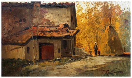 FERRUCCIO RONTINI Firenze 1893 – Livorno 1964 Casa colonica – Contadino (Il...