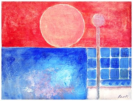 BRUNO SAETTI Bologna 1902 – Bologna 1984 Senza titolo Affresco su tela 51 x...